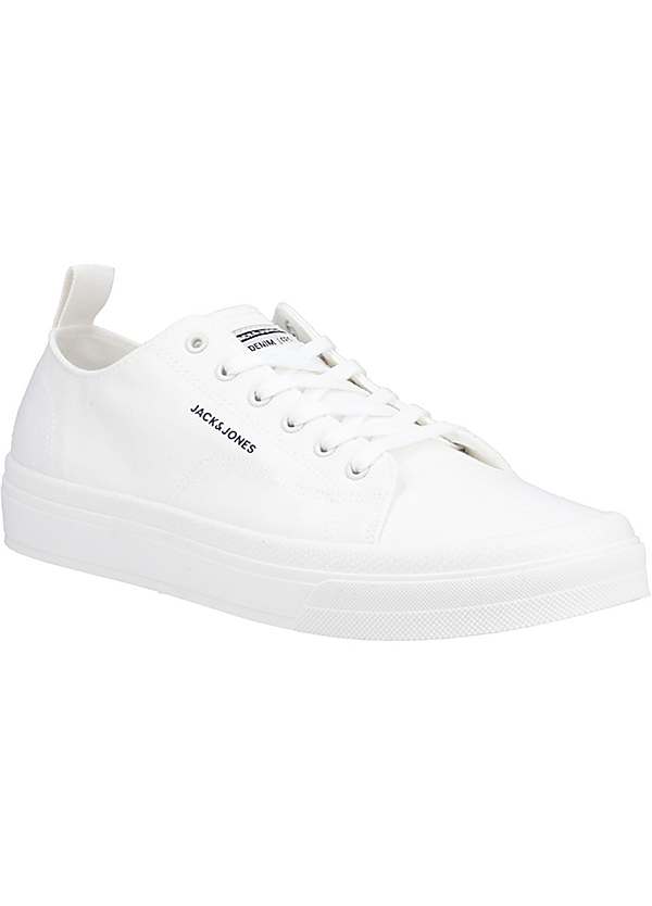 Jack Jones White Bayswater Canvas Trainers