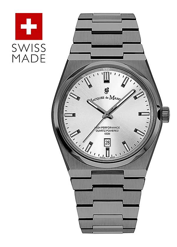 Jacques Du Manoir Automatic Date Swiss Made Stainless Steel