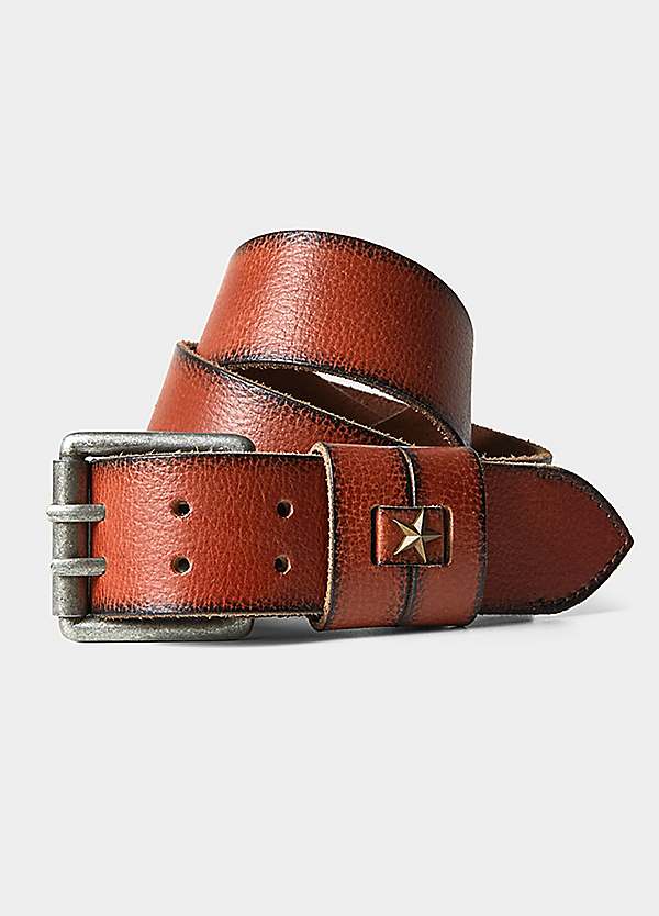 Joe Browns Buff Harness Distressed Cognac Leather Belt | Freemans