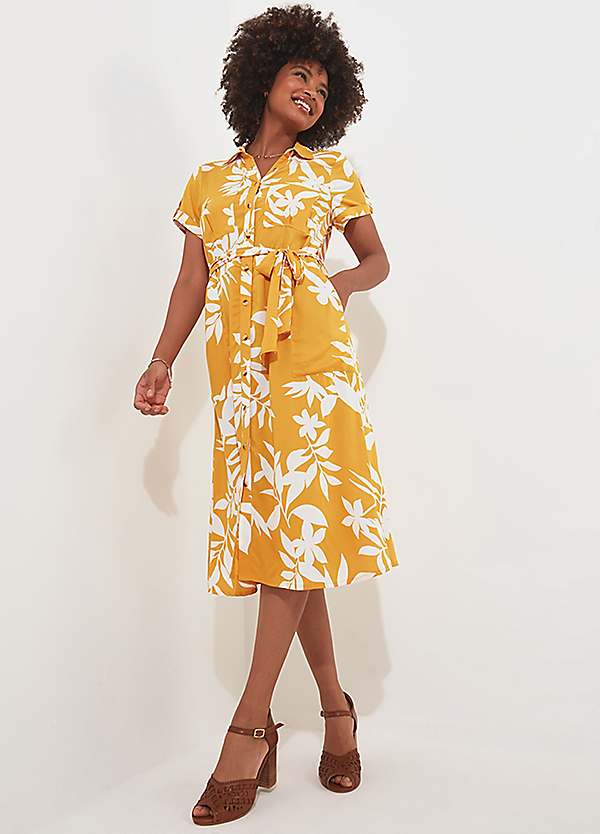 Joe Browns Palm Printed Safari Dress | Freemans