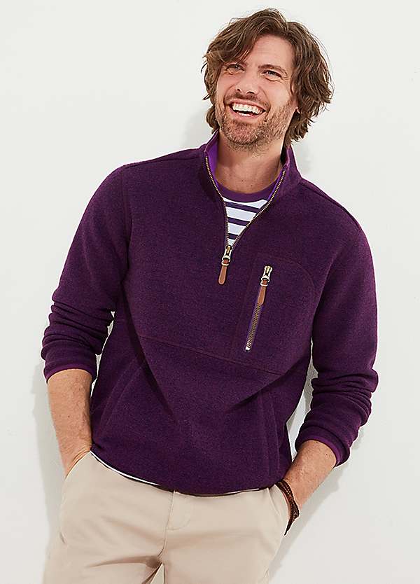 Joe Browns Favourite Coat Purple Joe Browns Premium Cosy Woven