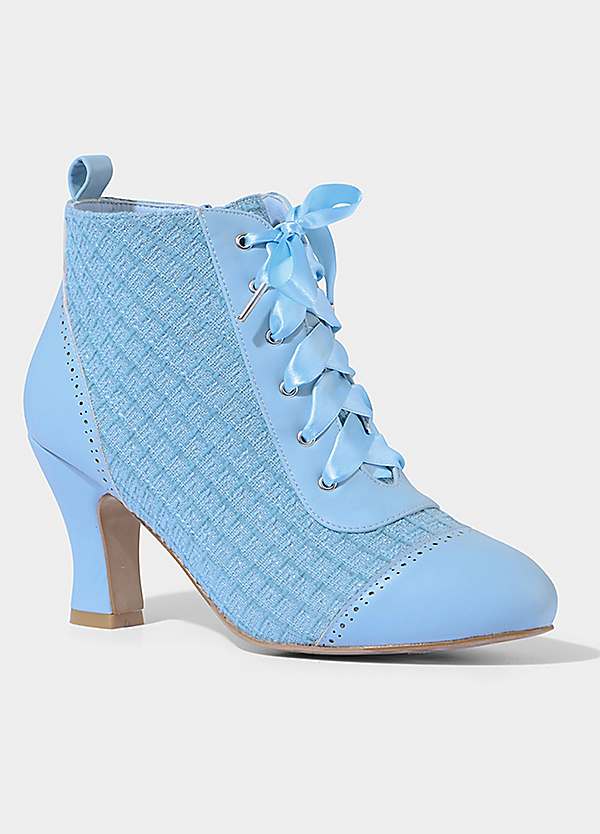 Joe Browns Vintage Boucle Lace-Up Ankle Boots Freemans