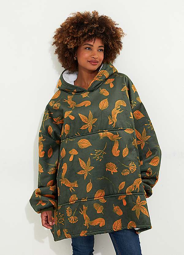 Oversized fleece zip up online