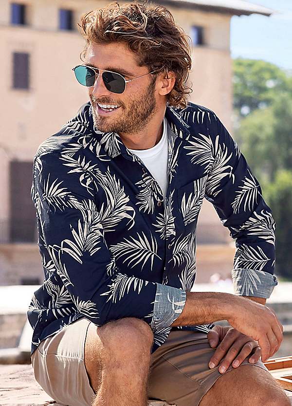 knee length dresses for ladies Lani Long Sleeves Men's Aloha Shirt main image 0