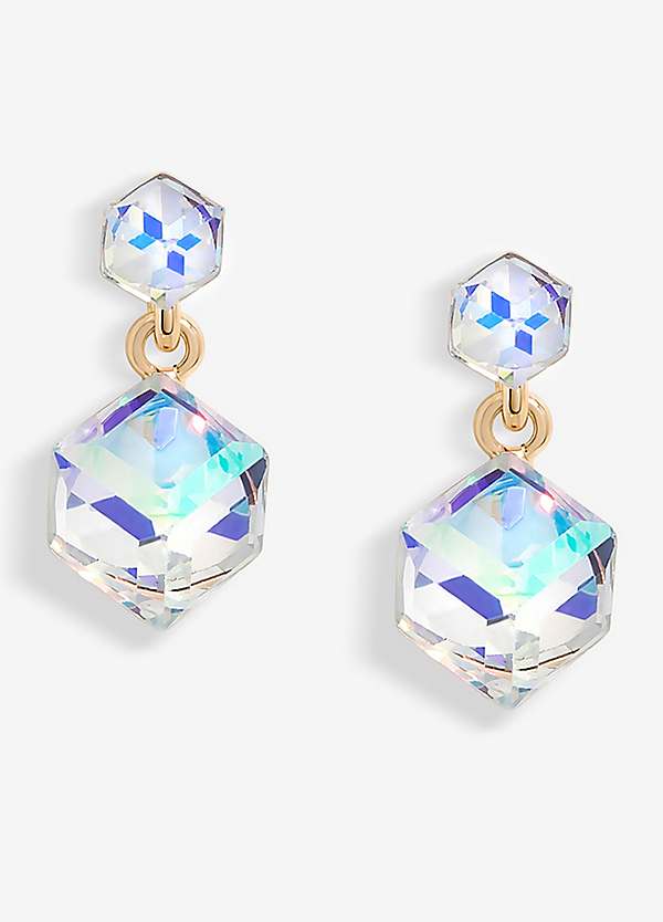 Jon Richard Radiance Collection Rose Gold Plated Aurora Borealis