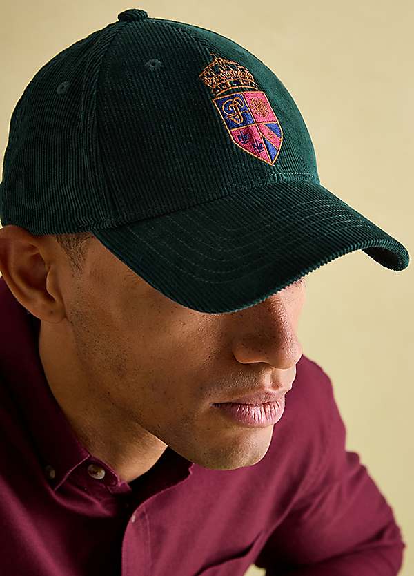 Joules Cadwick Green Corduroy Baseball Cap Freemans