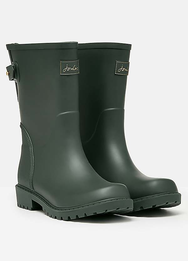 Joules Wistow Green Adjustable Mid Calf Wellies Freemans