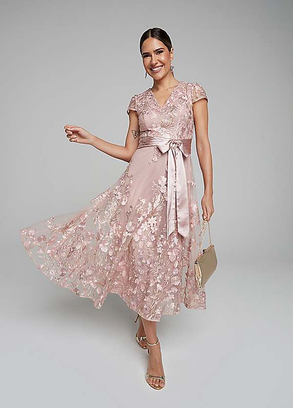 green emerald velvet dress Glass Petal Embroidered Blush Tulle Ballet Dress