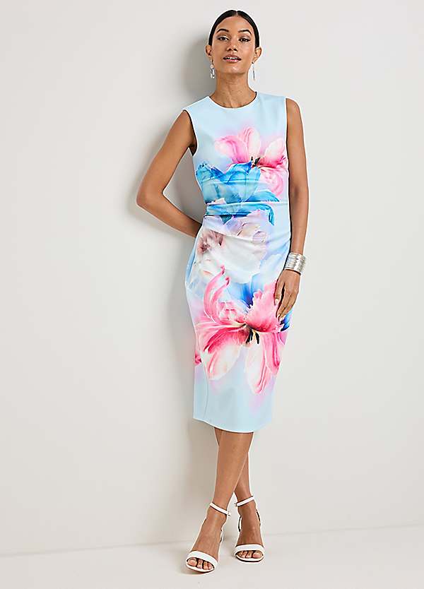 Kaleidoscope Floral Print Bodycon Dress | Freemans