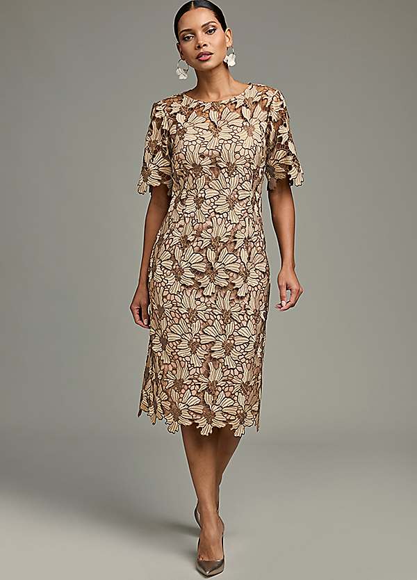 chinese dress ladies Inka Lace Dress (Mocha), 10/M main image 1