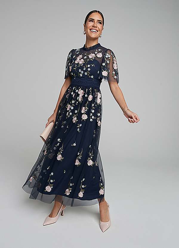 sachin and babi light blue dress Embroidered Maxi Dresses main image 1