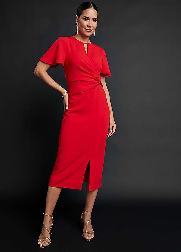 red knot midi dress Buy Lipsy Red Knot Side Midi Dress from Next USA