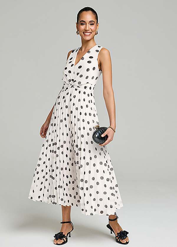 knee length dresses for ladies Maeve Pleated Midi Dress: Floral Midi Dress, Sundress, Plisse Dress, Blue  Midi, Green Midi, Summer Dress