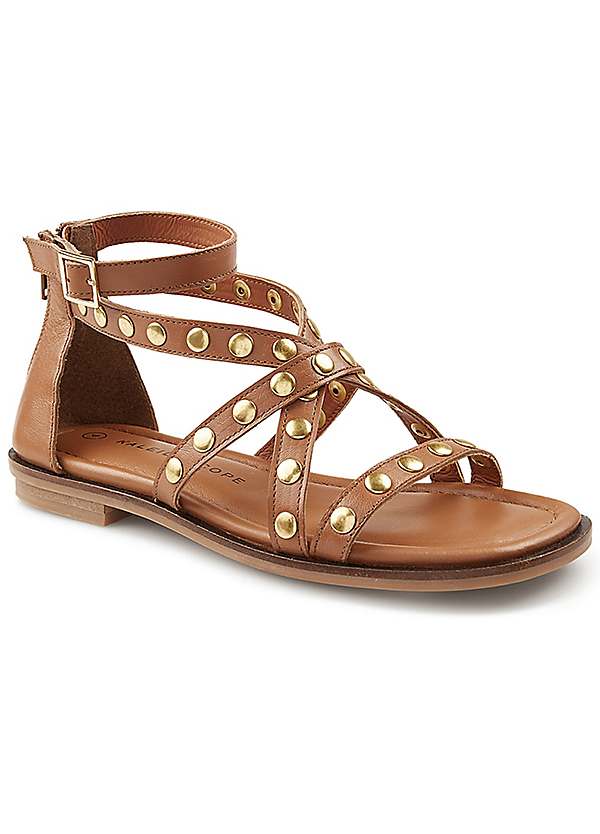 Kaleidoscope Studded Gladiator Sandals