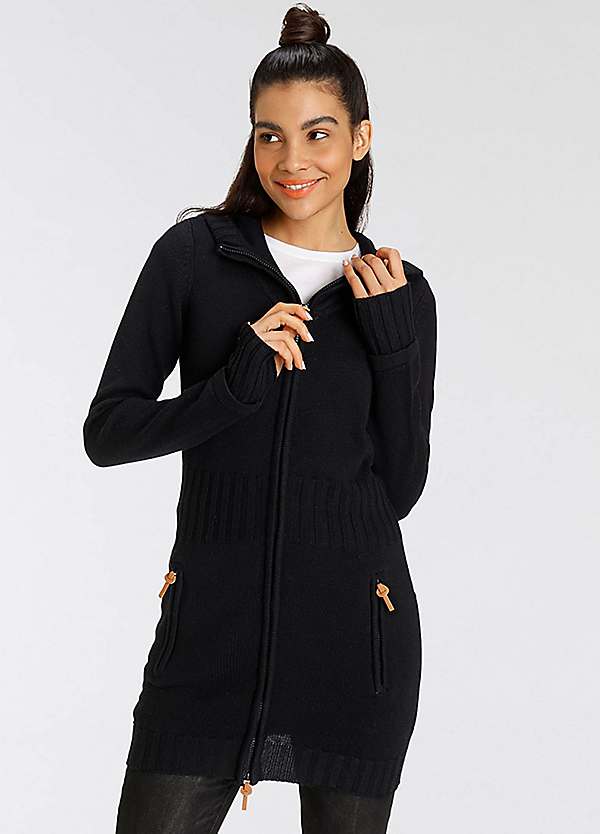 Two way outlet zip cardigan