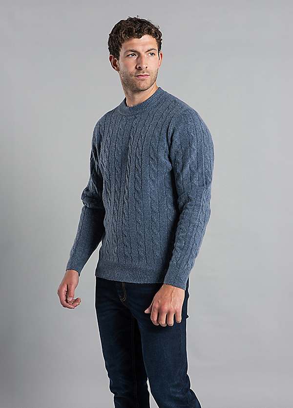 Kensington Eastside Rope Cable Knit Crew Neck Jumper | Freemans