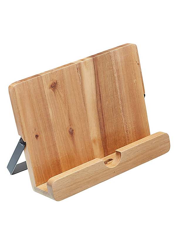 Acacia Classic Cookbook Recipe Stand, 100% Natural Wood – Chef