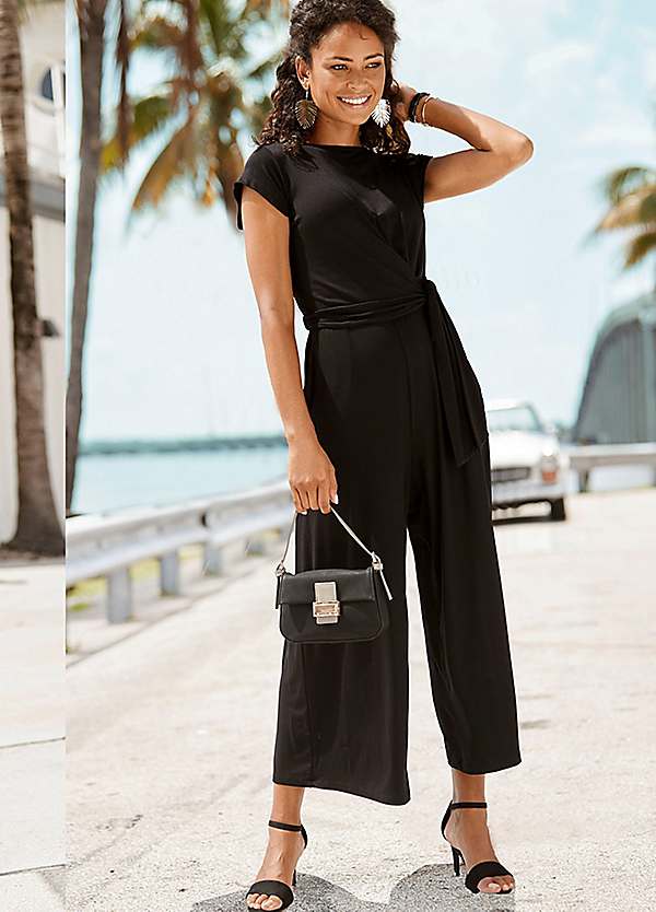 Linen culotte jumpsuit online