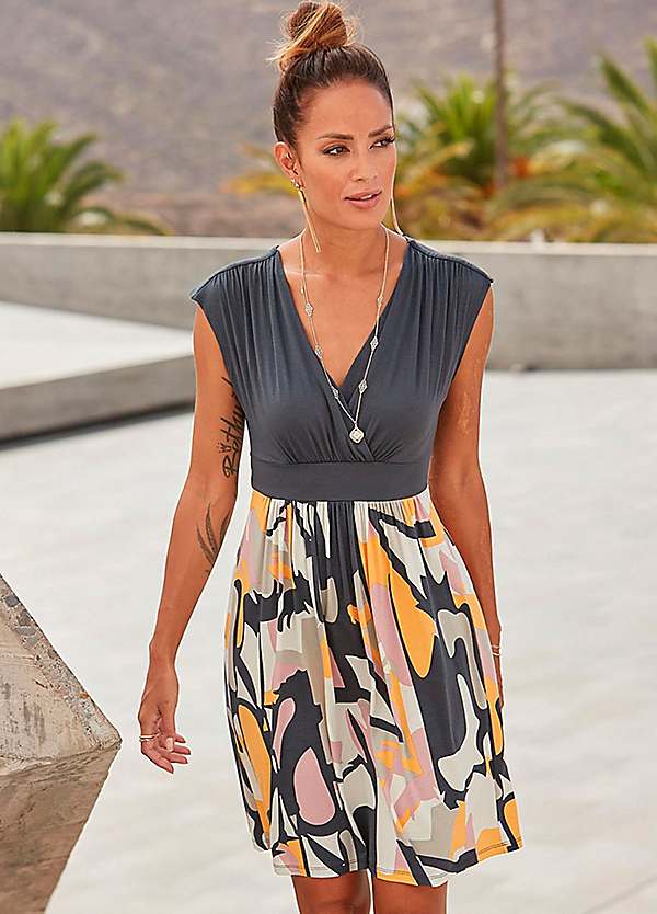 LASCANA Wrap Look Summer Dress | Freemans