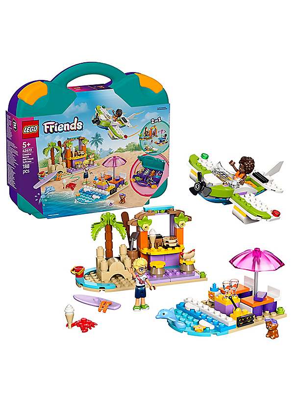 LEGO Friends Creative Beach Travel Suitcase Buildable Toy Set