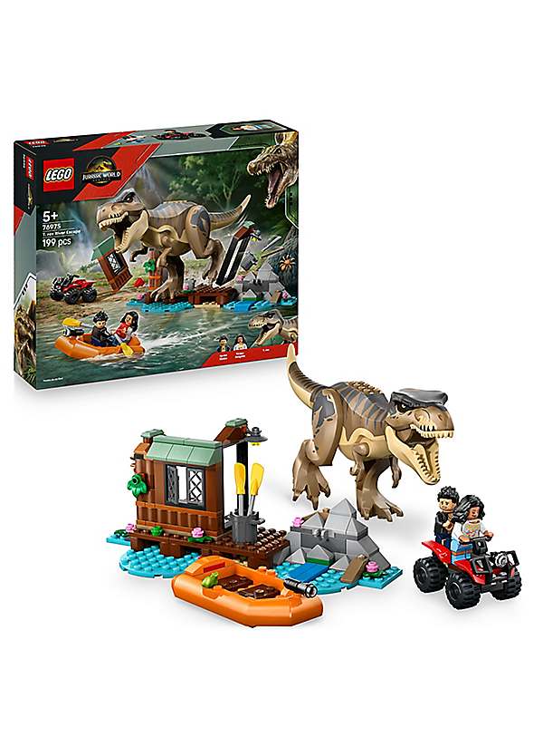 LEGO Jurassic World Raptor Titanosaurus Tracking Mission Freemans