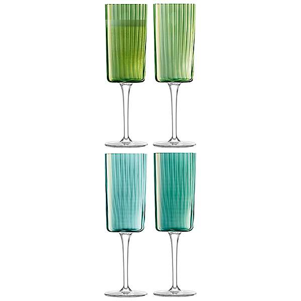 LSA International Arc Champagne Flutes Set of 4