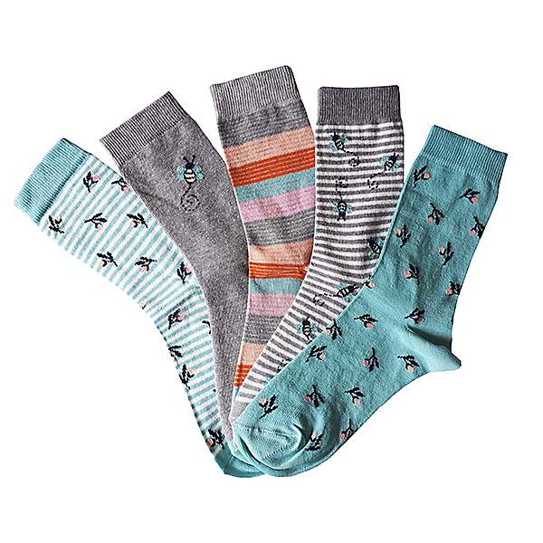 Heat Holders Original Ladies Thermal Snowdrop Block Twist Socks