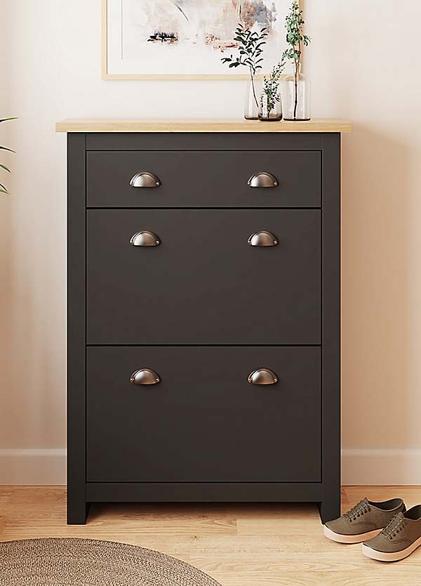 Lancaster Door/1 Drawer Shoe Cabinet Freemans