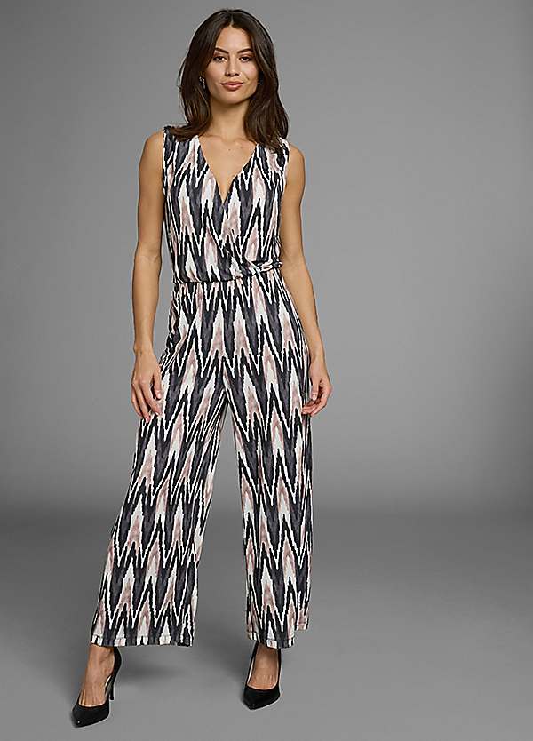 Laura Scott Wrap Style Sleeveless Jumpsuit Freemans