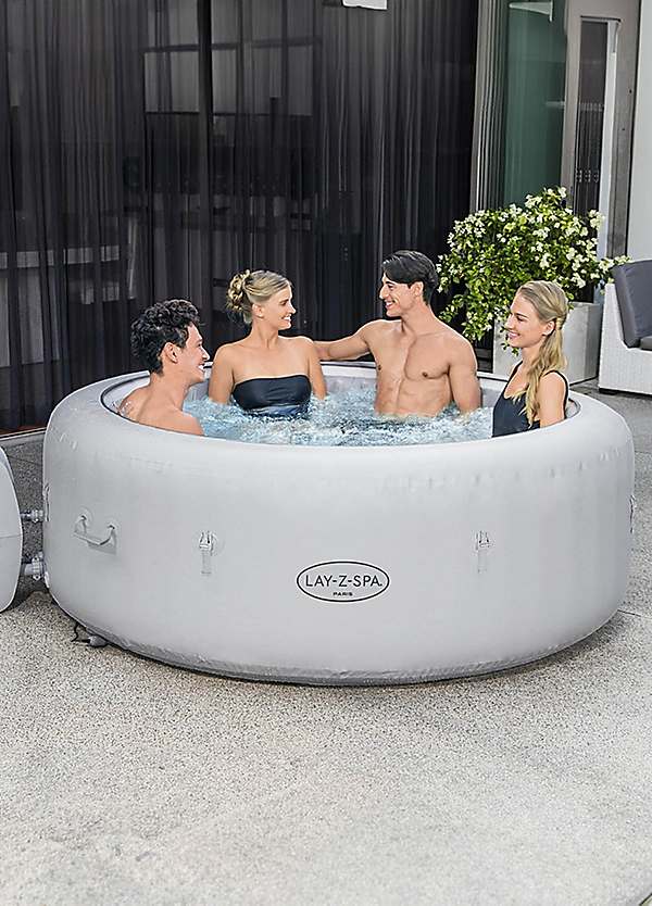 ラヴィ プラズマシャワー Lay-Z Spa Paris 6 Person Inflatable Hot Tub | Freemans