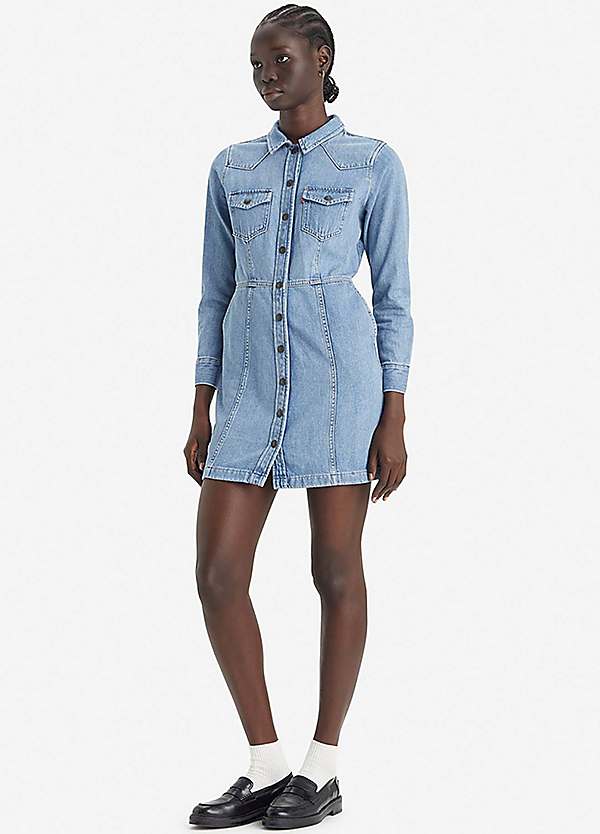 Levi's Flynn Western Core Denim Dress Freemans