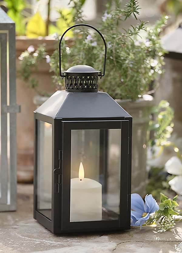 Lights4Fun Seaton Lantern with TruGlow® Candle | Freemans