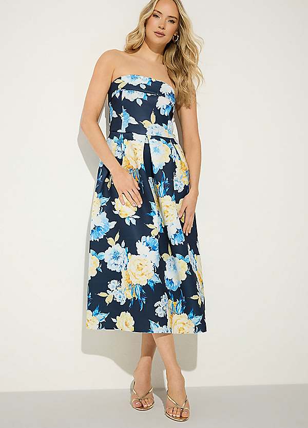 Long Tall Sally Tall Ladies Evening Dresses Long Tall Sally Floral Pleated Bardot Dress Freemans