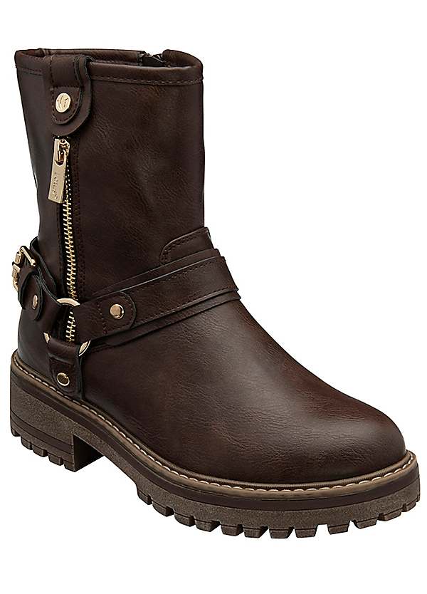Lotus Hyde Brown Ankle Boots Freemans