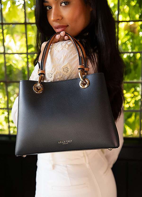 GALA-CROSSBODY TOTE - NAVY/TAN GALA-CROSSBODY TOTE - NAVY/TAN
