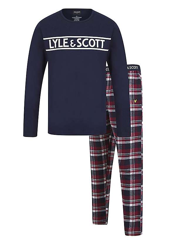 Lyle Scott Lounge Fletcher Long Sleeve T Shirt Open Leg Pants