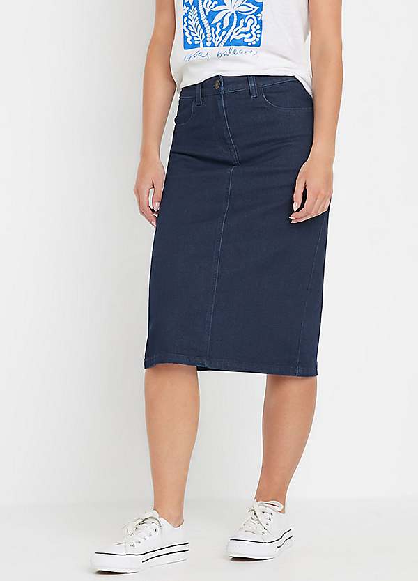 Pencil Skirt Petite A Line Denim Skirt M&co Denim Pencil Skirt - Main Image