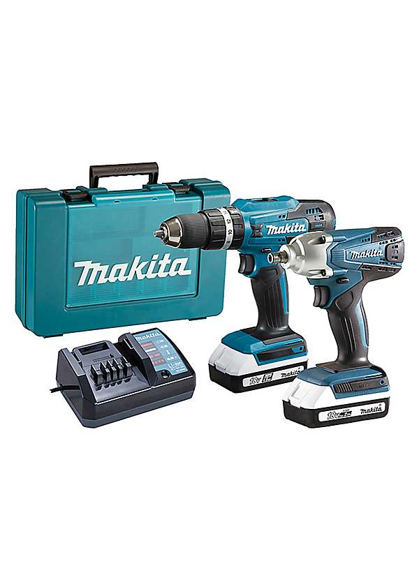 Makita 18 volt hammer drill impact combo kit discount