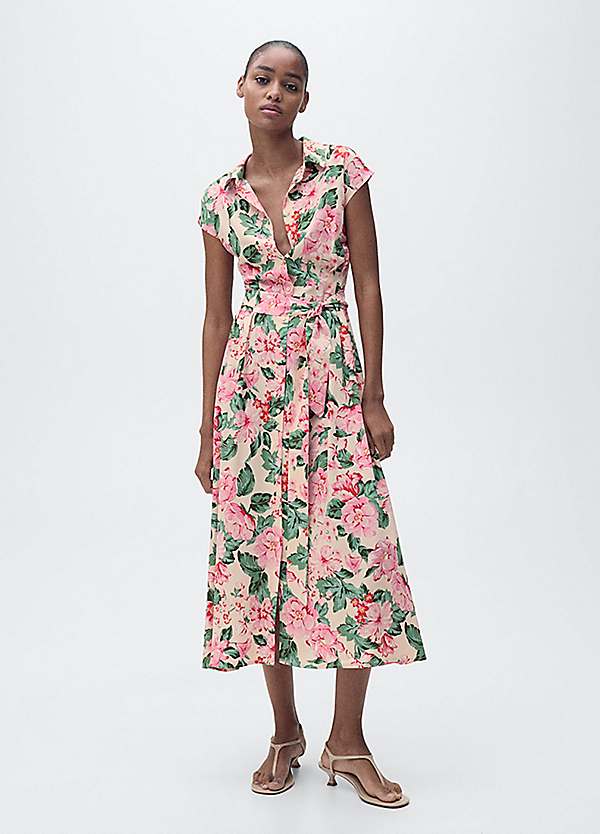 one shoulder a line midi dress ZAPAKA Women White Blue Flower Wedding Guest Dress with Streamer Convertible One Shoulder A-Line Print Tea-Length Wedding Party Dress, White Blue