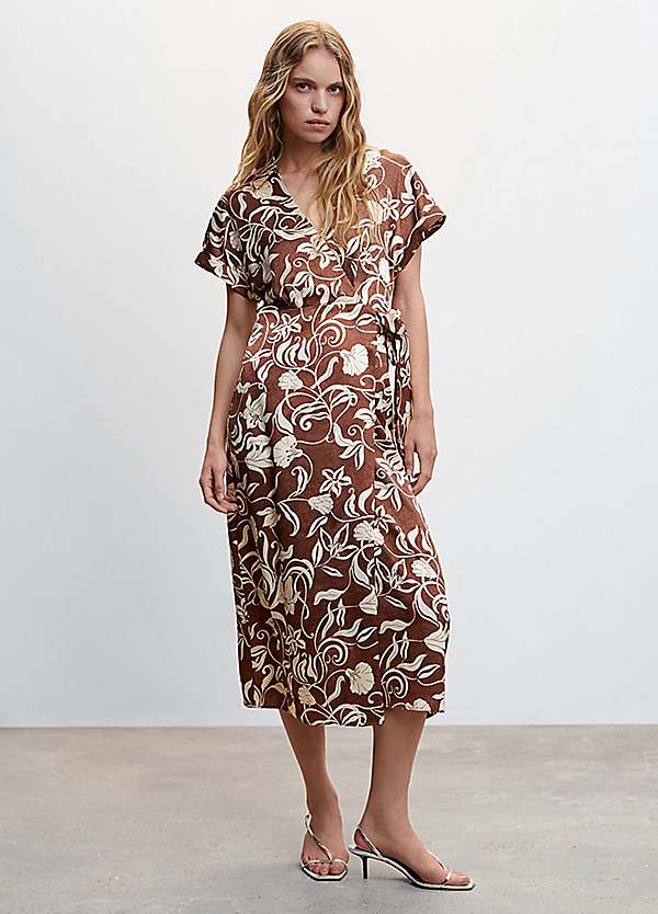 Mango Crossover Design Midi Dress | Freemans Mango Crossover Design Midi Dress | Freemans
