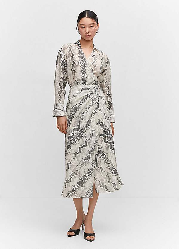 flowy colourful dress Collared Neck Dress – Ace of Grace Boutique main image 0