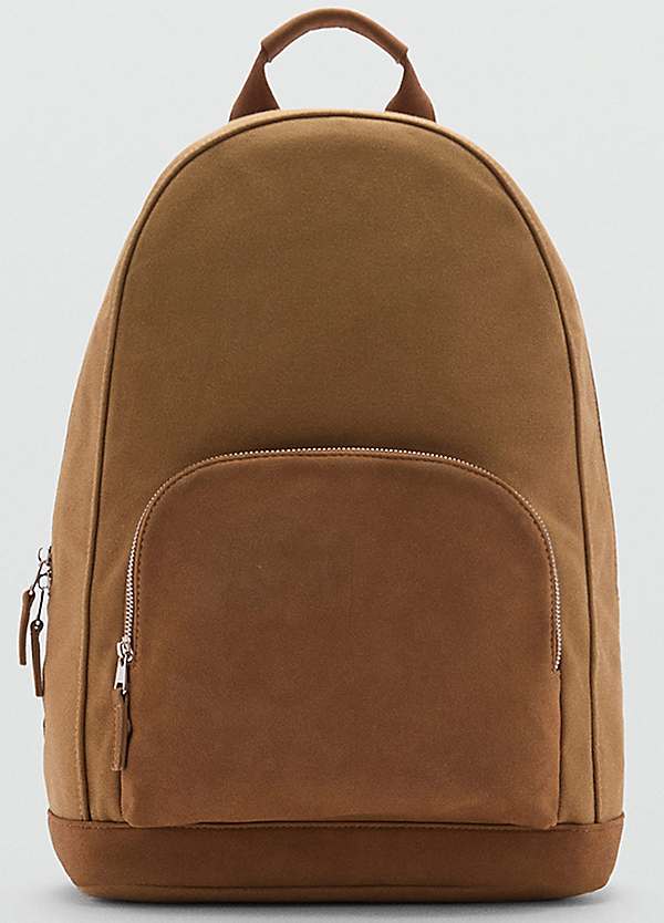 Mango brown backpack Mango Men main image 2
