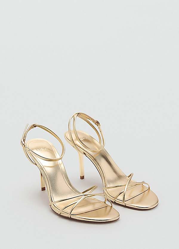 Mango Gold Heels Mango Sandals Heels Mango Heels Gold Heeled