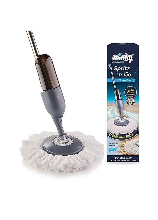 【moppi】 Minky Spritz 'n' Spin Spray Mop | Freemans