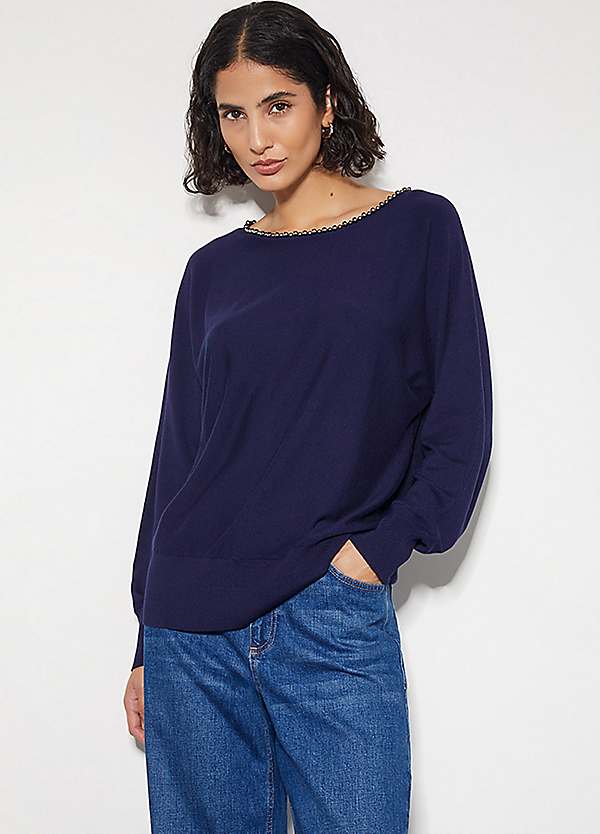 Monsoon Bliss Bead Neck Jumper Freemans