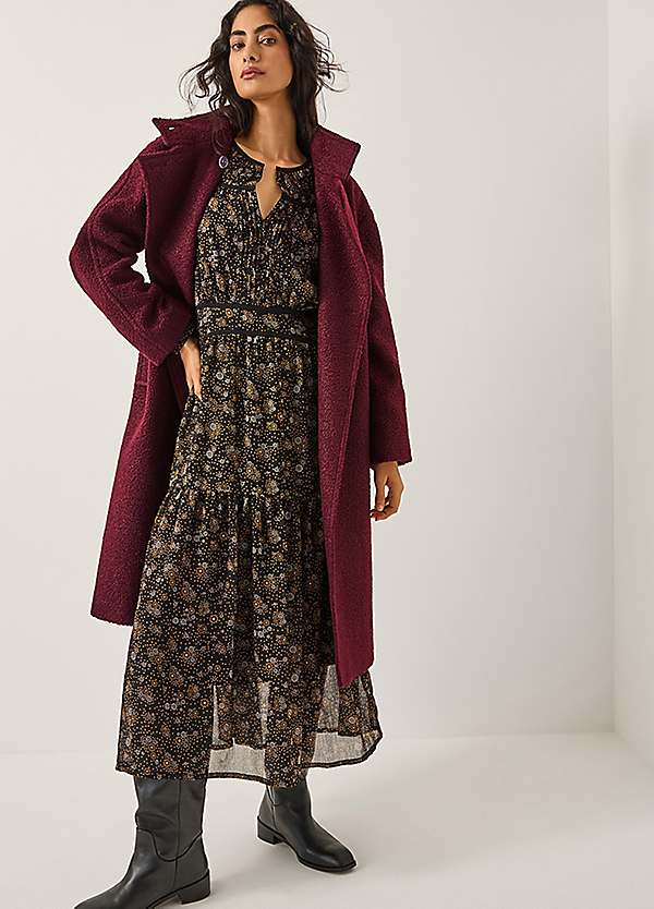 MISTREASS Elegant Bit Bouclé Coat Monsoon Freya Bouclé Coat | Freemans