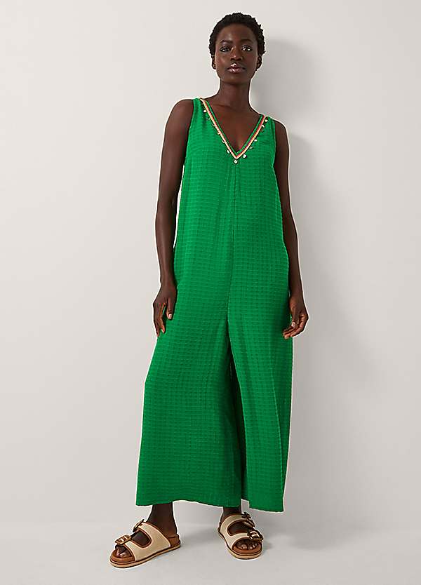 Monsoon Hanna Embellished Sleeveless Jumpsuit | Freemans