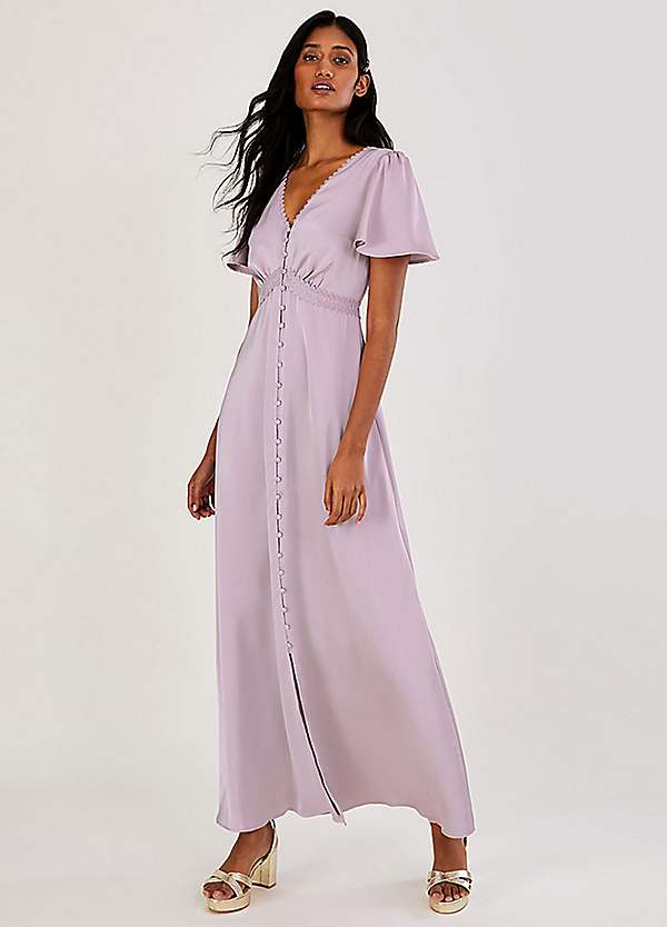 Monsoon Catherine Embellished Maxi Dress with Recycled Polyester