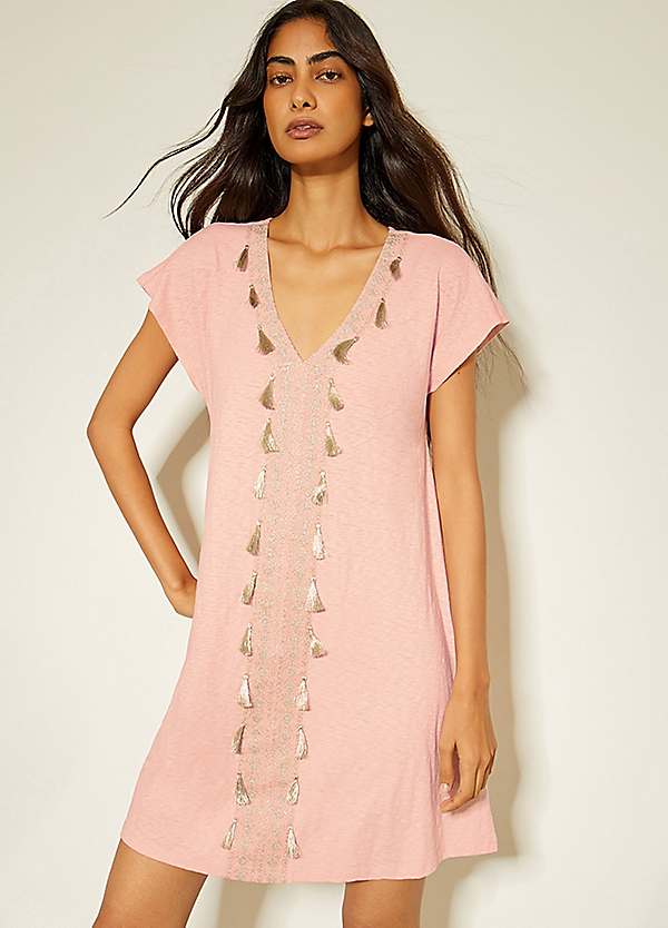 monsoon beach dress Beach wardrobe, the Monsoon way. Floaty fabrics, boho prints and sandals  permanently full of sand