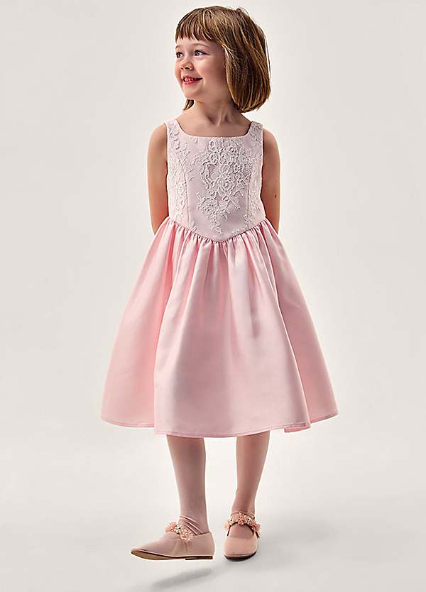 monsoon pink lace dress Monsoon Monica Lace Midi Dress, Dark Pink